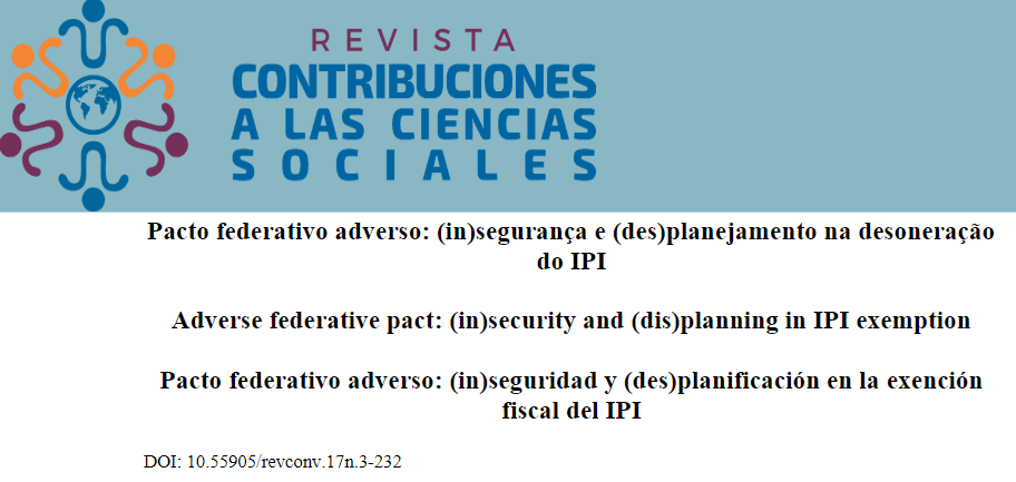 Flávio Bernardes publica artigo na Revista internacional “Contribuciones a las Ciencias Sociales”